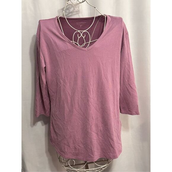 NICE WOMEN Seg'Ments Women's 3/4 Sleeve V-Neck Shirt size large Good Condition - Picture 2 of 7